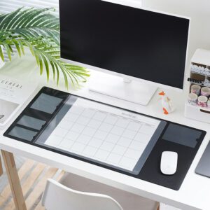 Black with 12 Monthly Planner Sheets and 2026 2027 Calendars