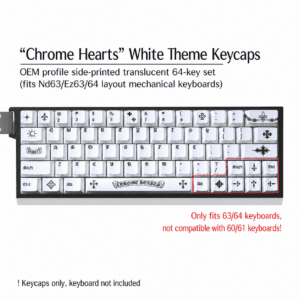 White Chrome Hearts - Inspired 64 - Key Kit for EZ63 EZ64