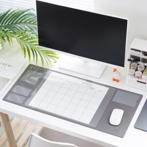 Gray with 12 Monthly Planner Sheets and 2026 2027 Calendars