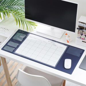 Navy Blue with 12 Monthly Planner Sheets and 2026 2027 Calendars