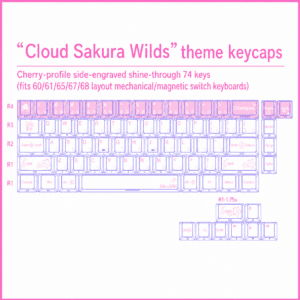 Yunying Manye 74 - Key Kit for 60% 65% and 68 - Key Layouts