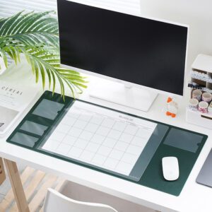 Dark Green with 12 Monthly Planner Sheets and 2026 2027 Calendars
