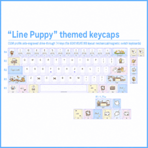Line Puppy 74 - Key Kit for 60 65 68 Layouts