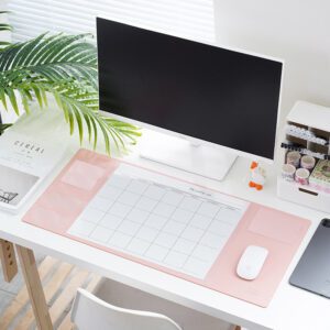 Pink with 12 Monthly Planner Sheets and 2026 2027 Calendars