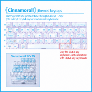 Cinnamoroll 64 - Key Kit + 29 - Key PC Add - On