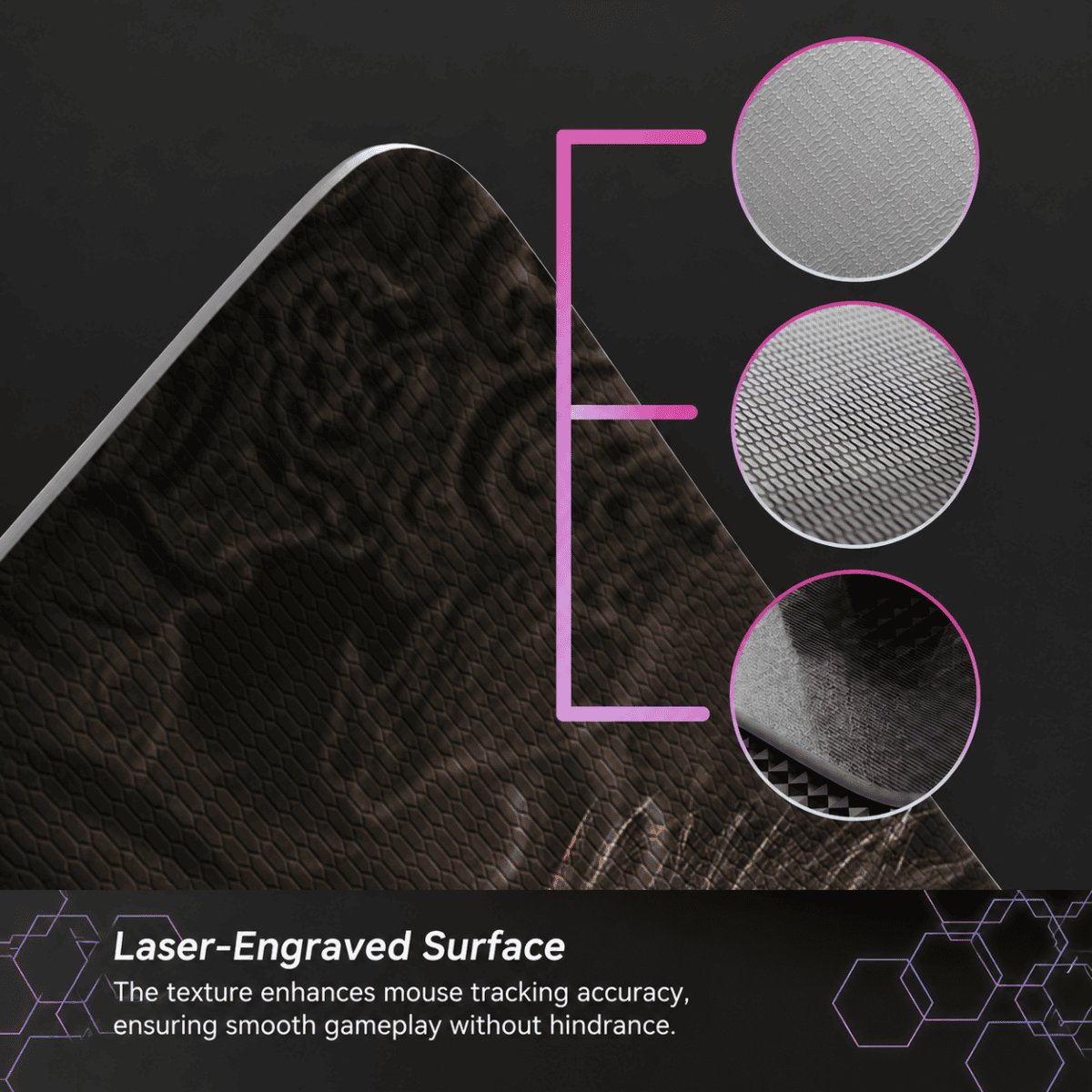 HEK Tempered Glass Gaming Mouse Pad