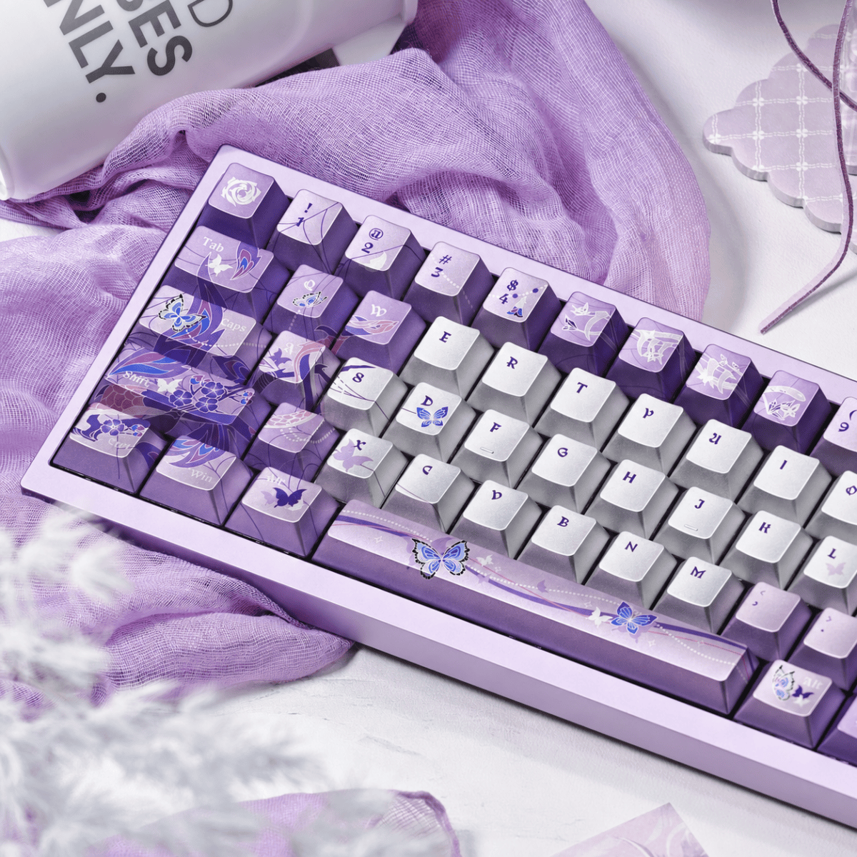 HEK Snake Shadow Butterfly Dream 2.0 Metal Paint Keycaps