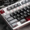 FRONTIER Crimson PBT Shine-Through Keycap Set