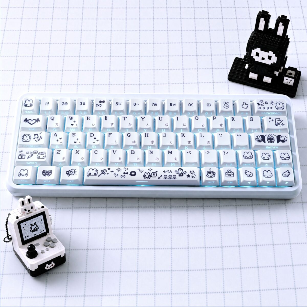 taobao-2-ai-skip-51 HEK Pixel Bunny Shine-Through Keycaps