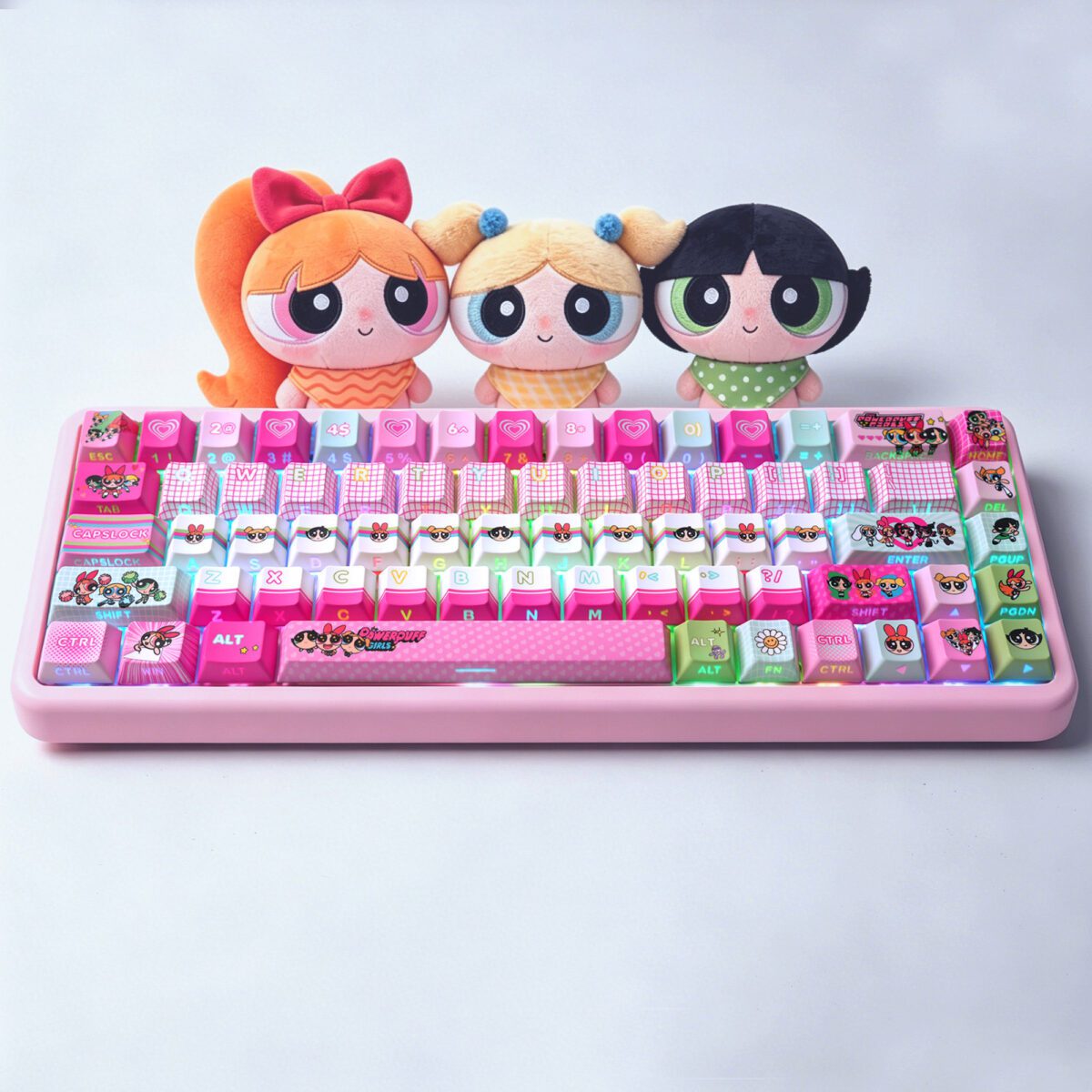 taobao-2-ai-skip-70 HEK Powerpuff Girls Shine-Through Keycaps