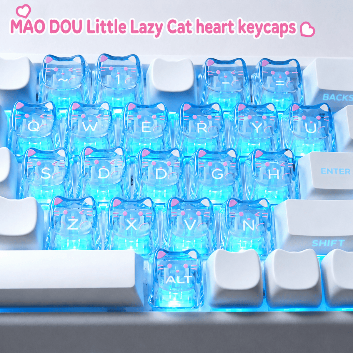 taobao-2-ai-translate-14 HEK Little Lazy Cat MAO Heart PC Keycaps