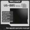 HEK WALLHACK VA005 Tempered Glass Mouse Pad