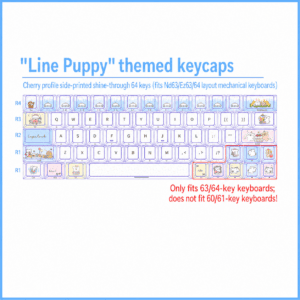 Line Puppy 64 - Key Kit for 63 64 Layouts