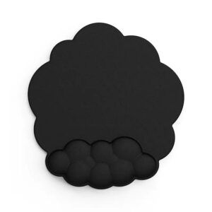 Black Wrist Rest Mouse Pad