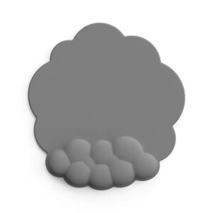 Gray Wrist Rest Mouse Pad