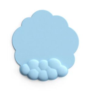 Blue Wrist Rest Mouse Pad