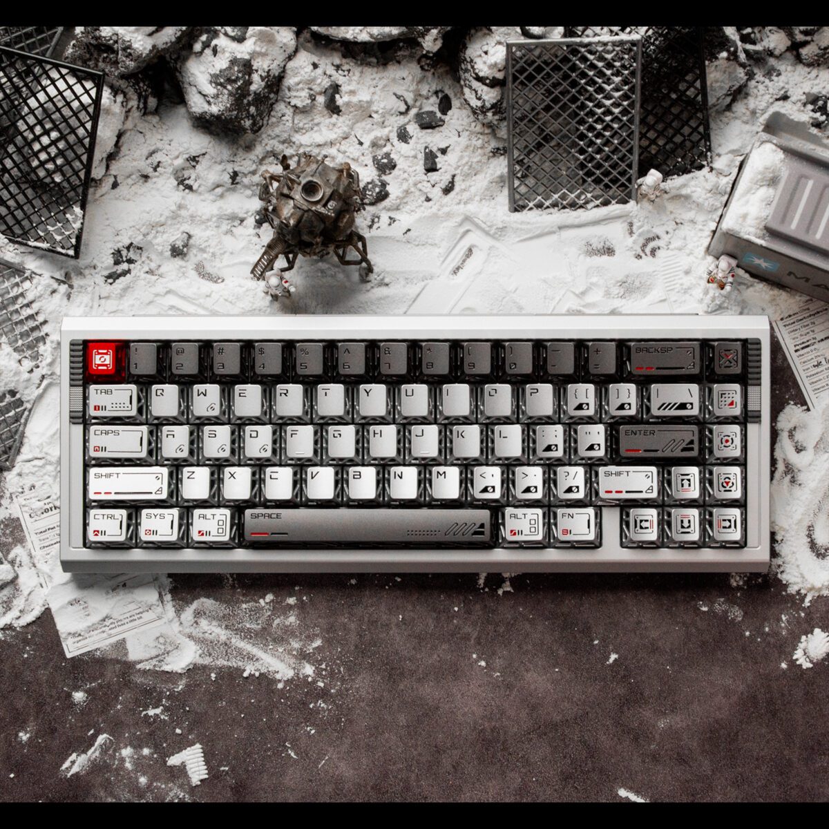 taobao-3-ai-skip-28 FRONTIER Hollow Space Outpost CNC Aluminum Keycap Set