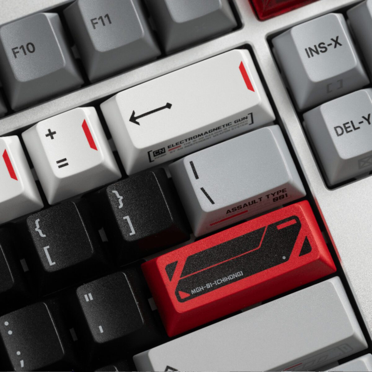 FRONTIER Crimson PBT Shine-Through Keycap Set