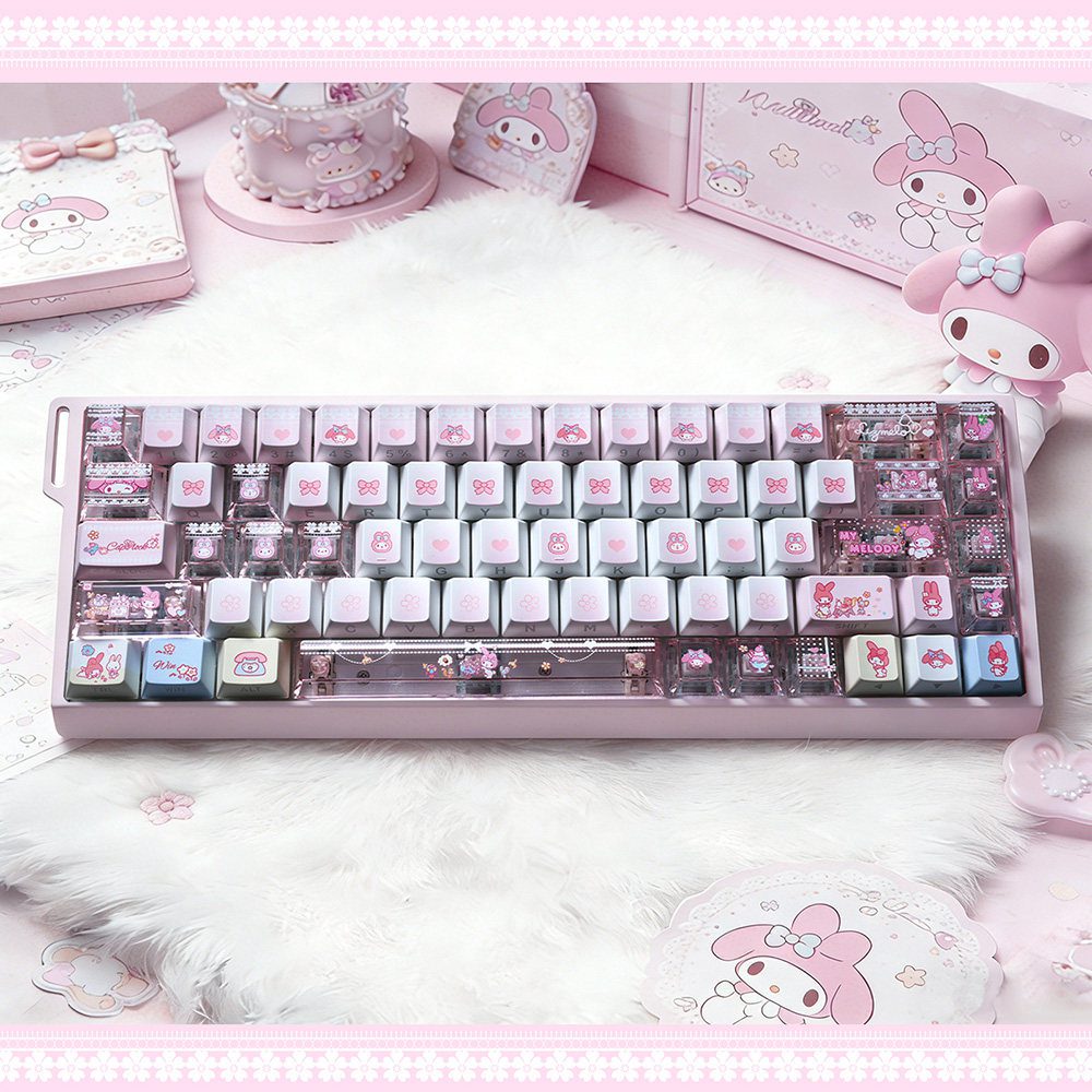 taobao-3-ai-skip-52 HEK My Melody Shine-Through Keycaps