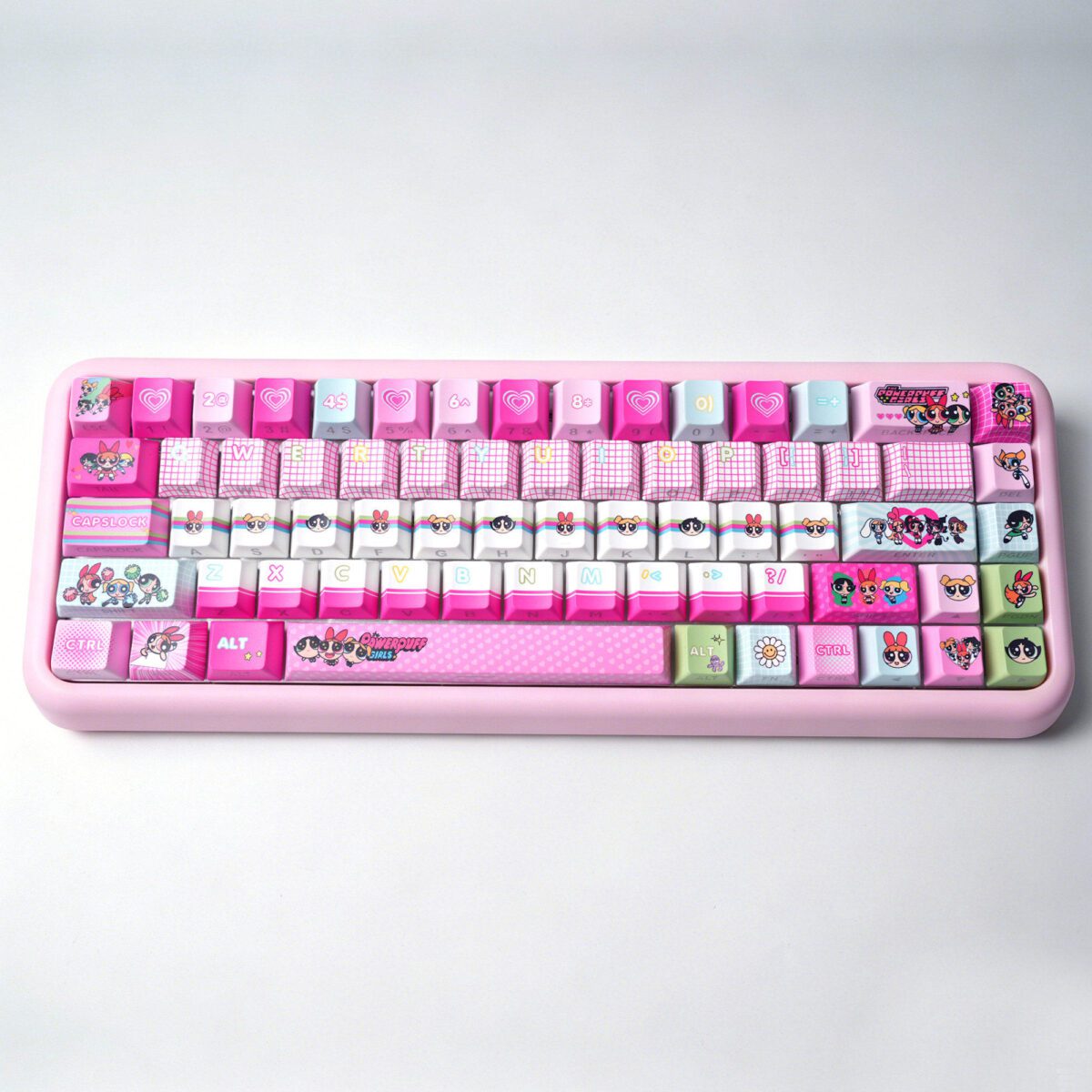 taobao-3-ai-skip-80 HEK Powerpuff Girls Shine-Through Keycaps