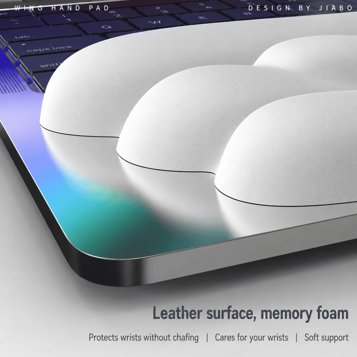HEK Memory Foam Wrist Rest Mouse Pad and Keyboard Support