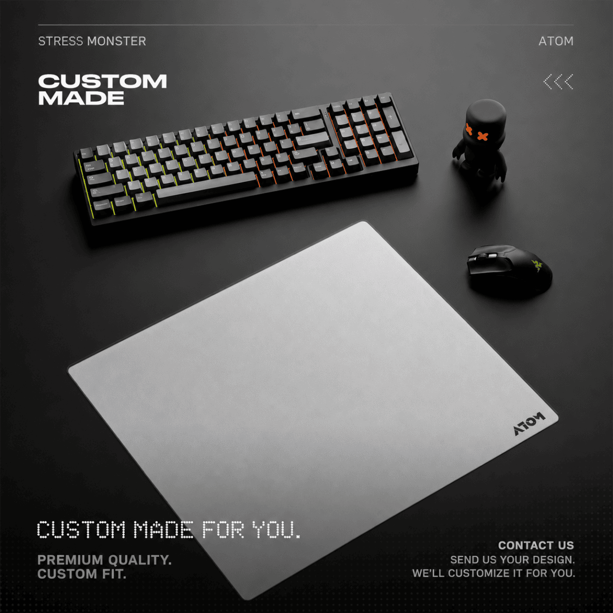 taobao-4-ai-custom-17 HEK Micro-Etched Tempered Glass Mouse Pad