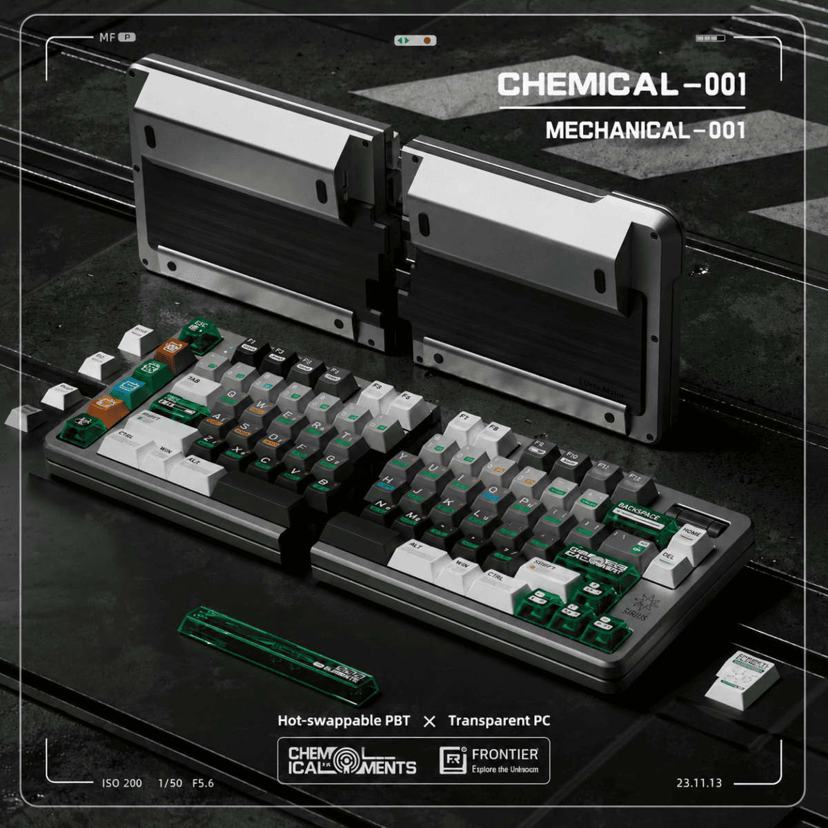 taobao-4-ai-custom-7 FRONTIER Chemical 001 PBT + PC Keycaps