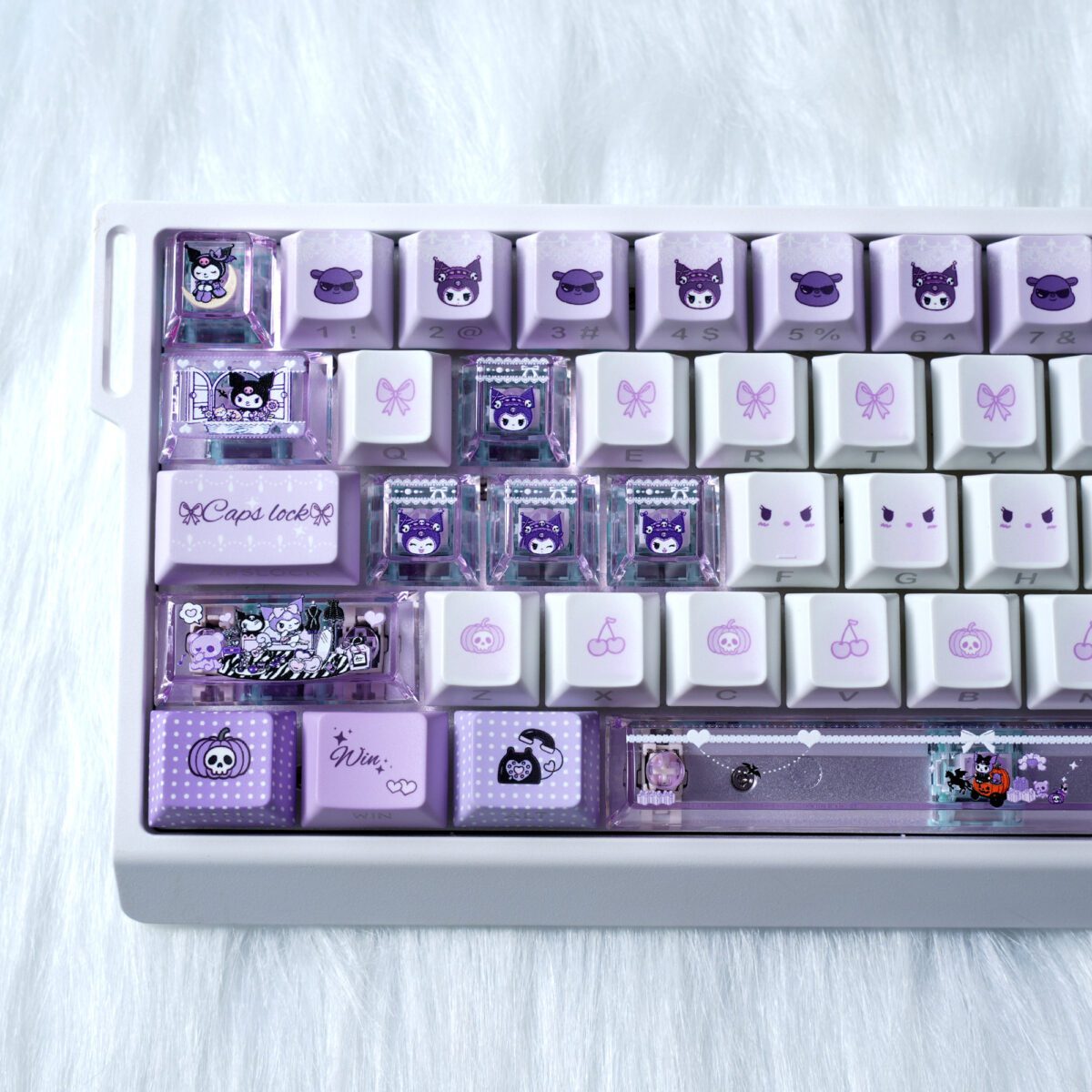 taobao-4-ai-skip-46 HEK Kuromi Side-Legend Shine-Through Keycaps