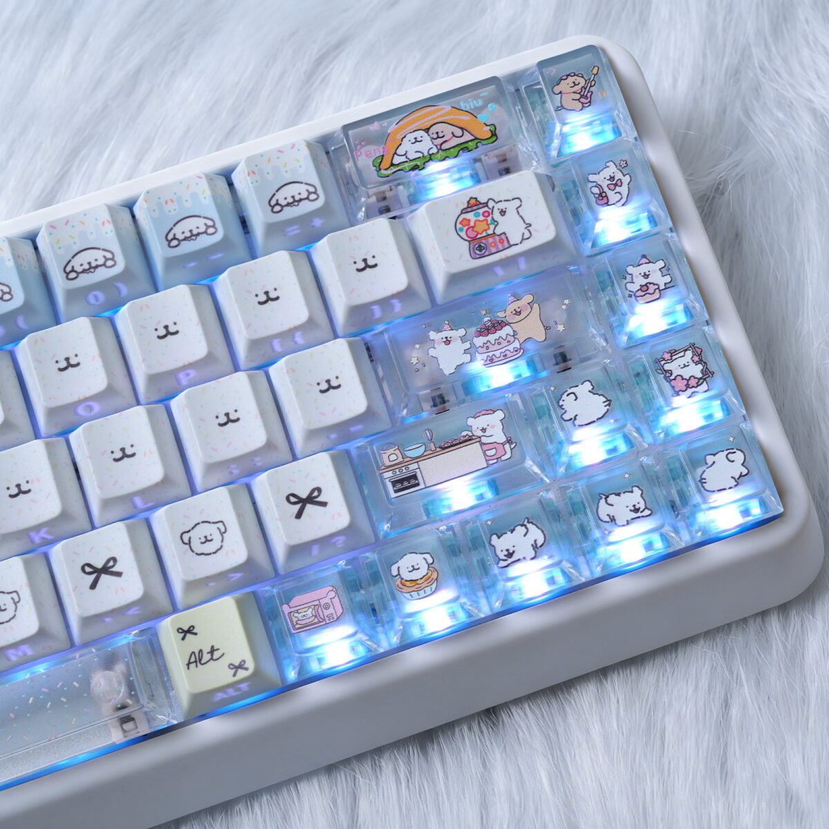 taobao-4-ai-skip-59 HEK Line Puppy Shine-Through Keycaps