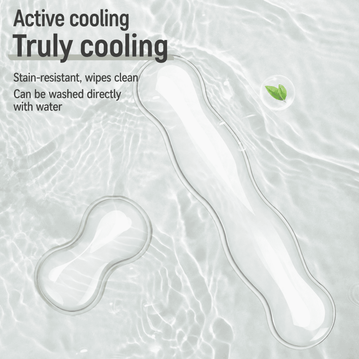 HEK Cool-Touch Silicone Keyboard and Mouse Wrist Rest
