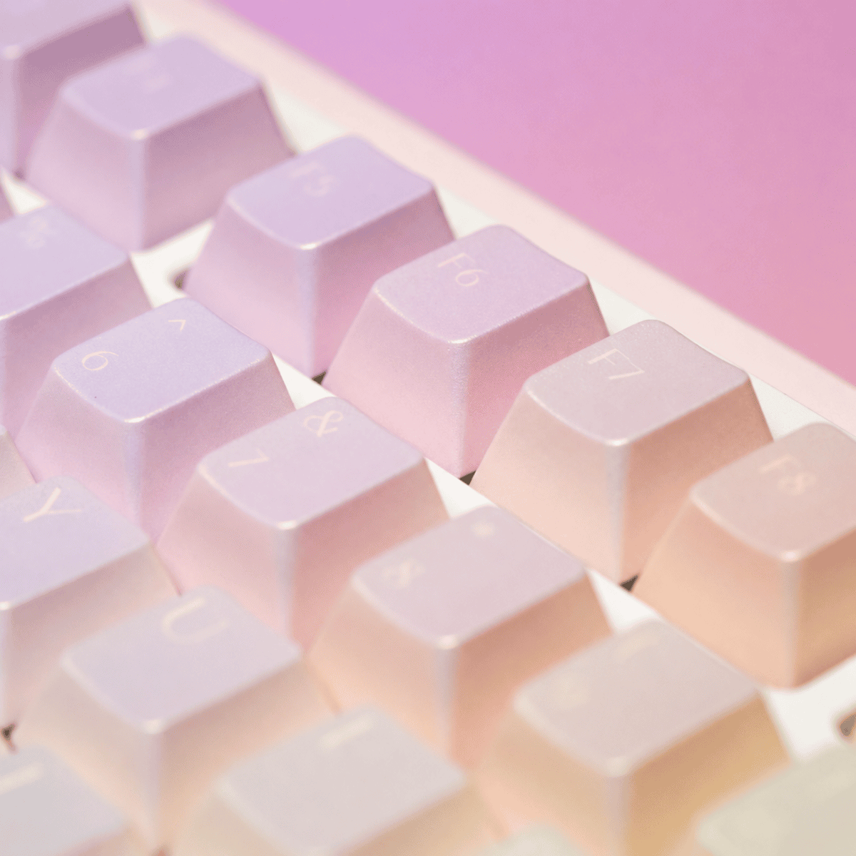 taobao-5-ai-custom-10 FRONTIER Liuli Gradient Iridescent PBT Keycap Set