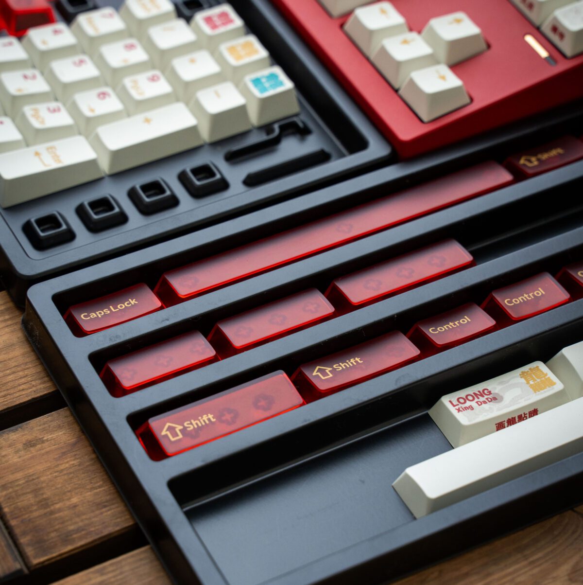 FRONTIER Dragon Year Red PBT+PC Keycap Set