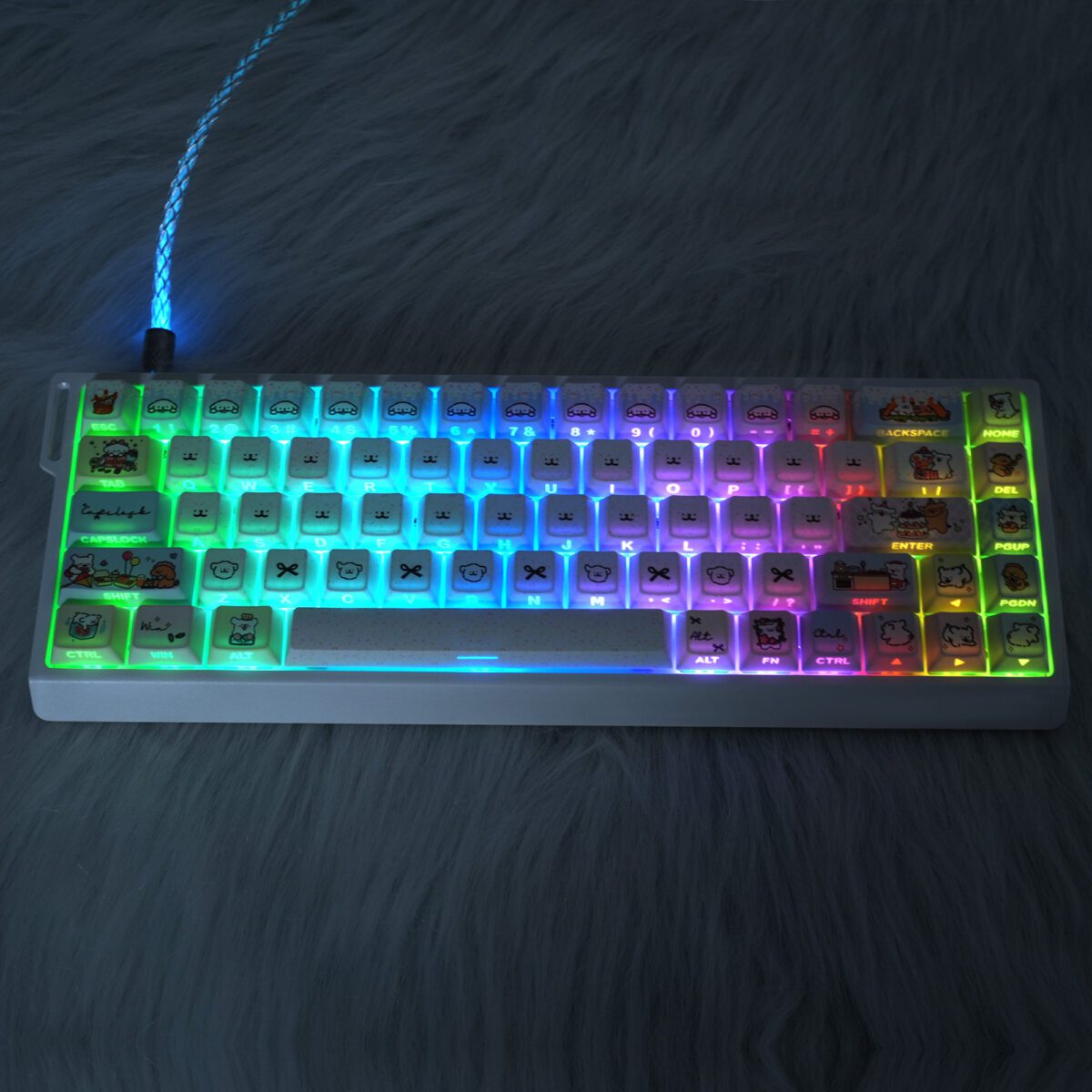 taobao-5-ai-skip-63 HEK Line Puppy Shine-Through Keycaps