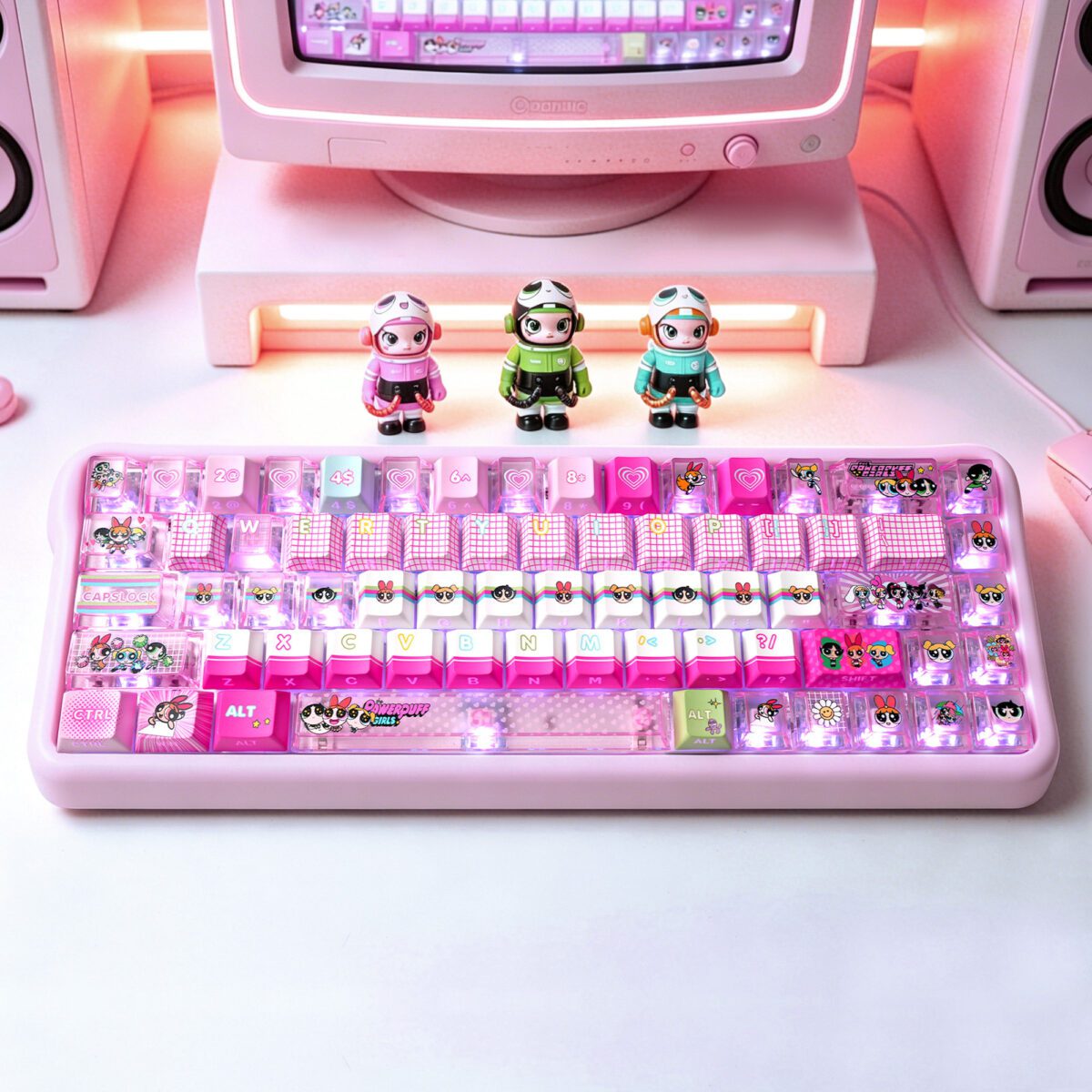 taobao-5-ai-skip-84 HEK Powerpuff Girls Shine-Through Keycaps