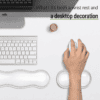 HEK Cool-Touch Silicone Keyboard and Mouse Wrist Rest