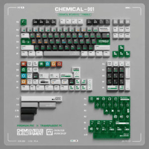 Chemical Keycaps with 1 Bonus Metal Keycap