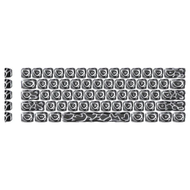HEK Venom Metallic Through Keycaps
