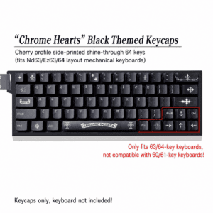 Black Chrome Hearts - Inspired 64 - Key Kit for EZ63 EZ64