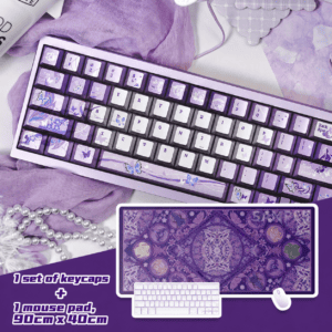 Keycap Set and Desk Mat Bundle
