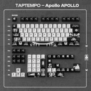 Apollo Metallic Paint Keycaps