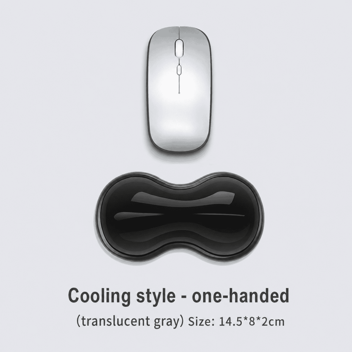 HEK Cool-Touch Silicone Keyboard and Mouse Wrist Rest