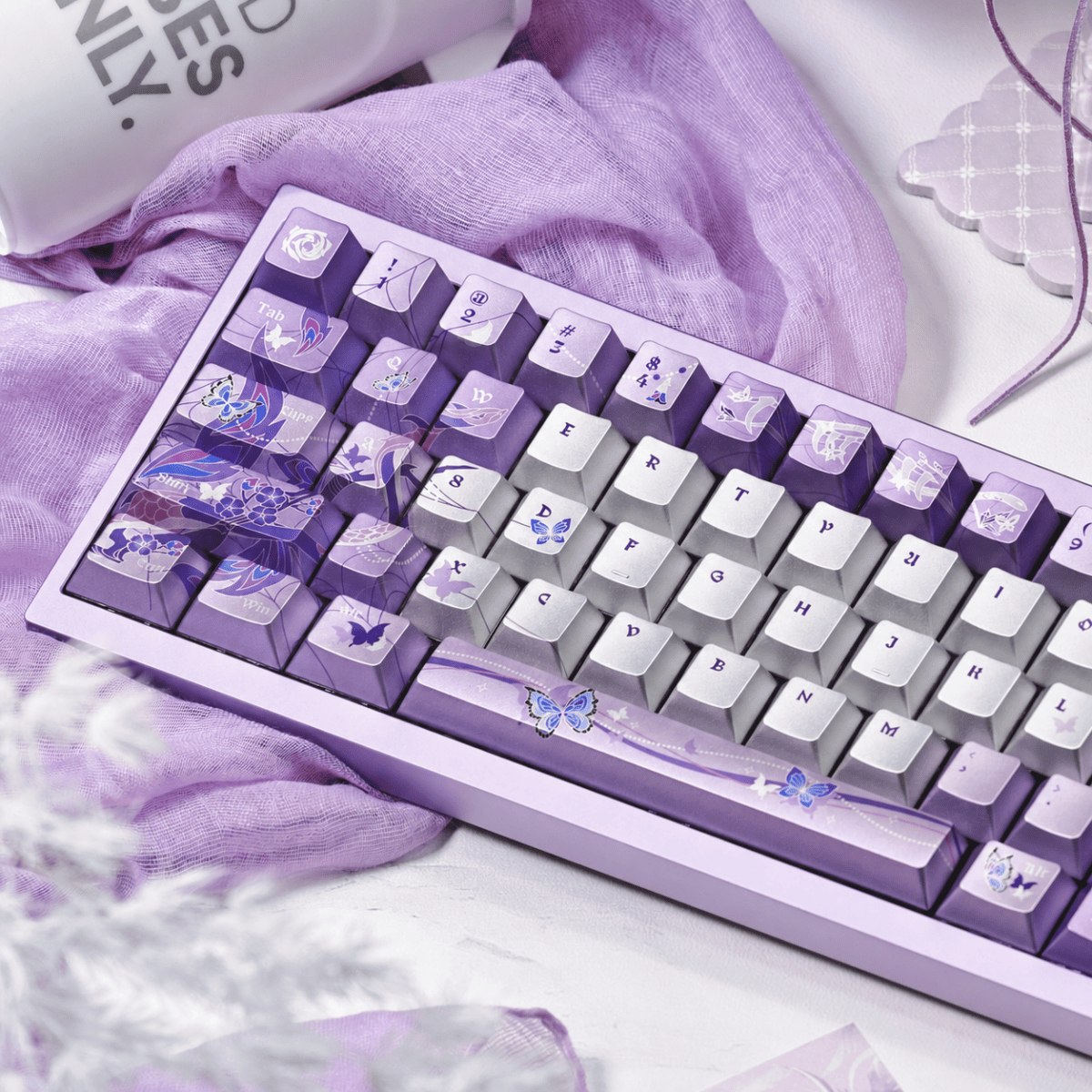 HEK Snake Shadow Butterfly Dream 2.0 Metal Paint Keycaps