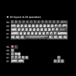 65% layout 6.25u spacebar 77 key set