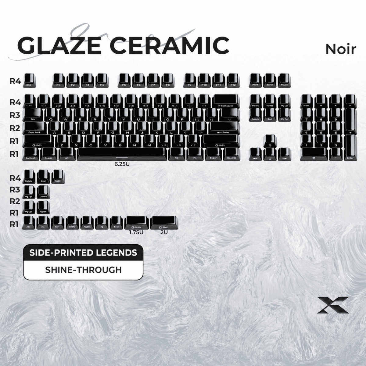 HEK Glaze Series Ceramic Keycaps