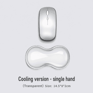Single - Hand Mouse Wrist Rest - Clear