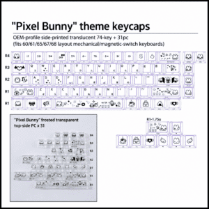 Pixel Bunny 74 - Key Kit + 31 - Key PC Add - On