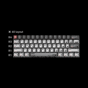 60% layout 6.25u spacebar 61 key set