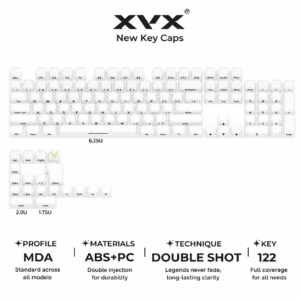 Jelly 2.0 White - 122 Keys for Keyboards up to 108 Keys