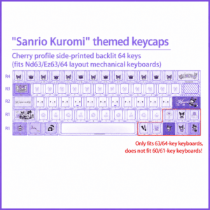 Kuromi 64 - Key Kit for 63 64 Layouts
