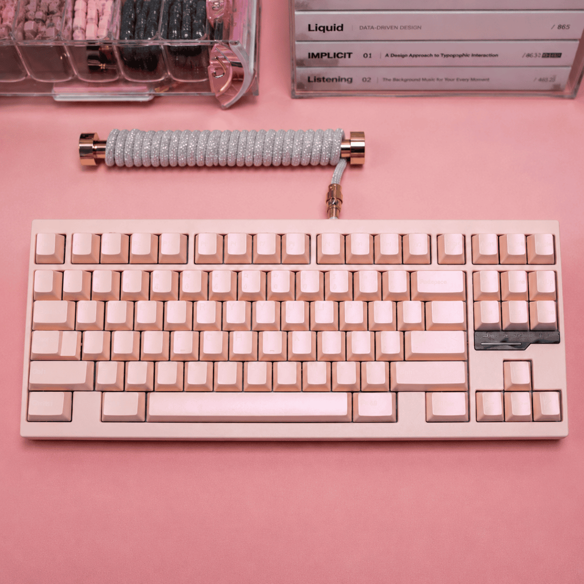 FRONTIER Iridescent Pearl PBT Keycap Set